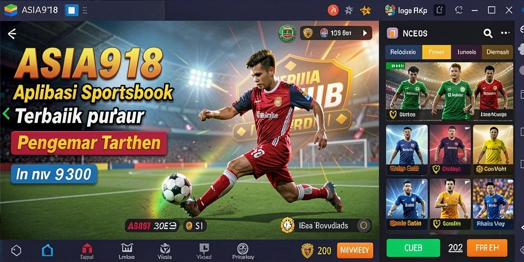Tampilan gameplay menarik di aplikasi Sportsbook ASIA918.