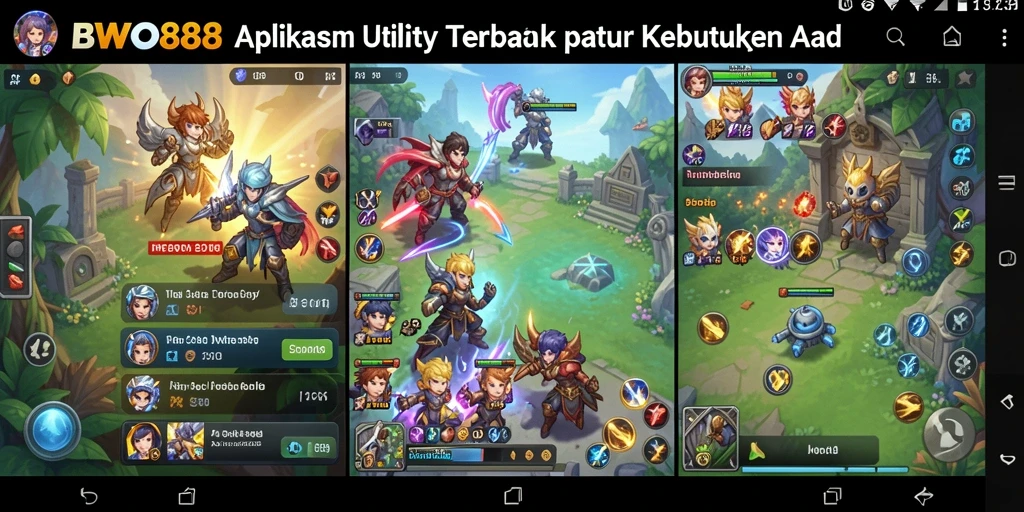 Tampilan antarmuka utama BWO888 dengan berbagai fitur Utility.