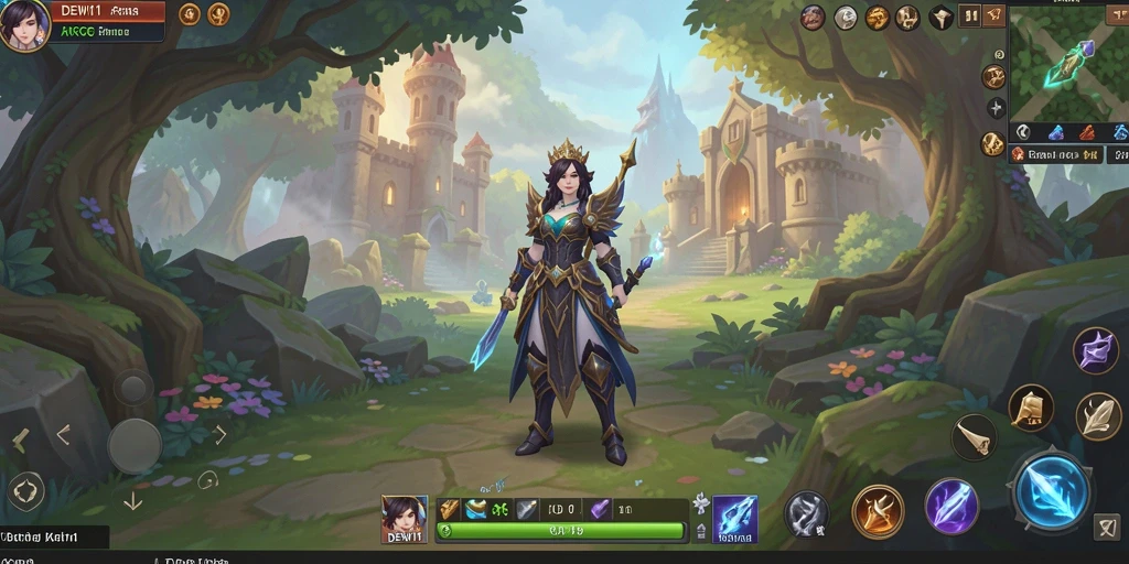 Gameplay menakjubkan dalam DEWI11 dengan pertarungan epik.