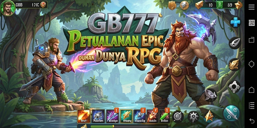 Screenshot GB777 menampilkan aksi pertarungan yang mendebarkan dalam dunia RPG.