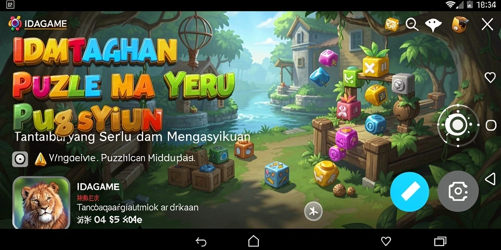 Tampilan gameplay <strong>IDAGAME</strong> yang menantang dan menarik.