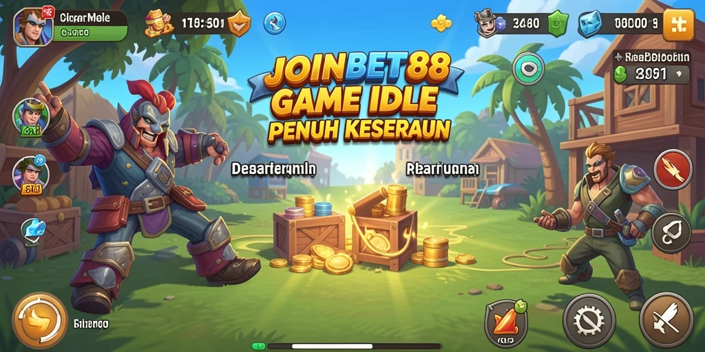 Screenshot gameplay JOINBET88 yang menampilkan bisnis yang berkembang.
