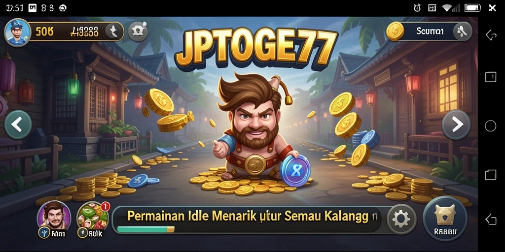 Tampilan gameplay JPTOGEL77 yang menarik dan penuh warna.