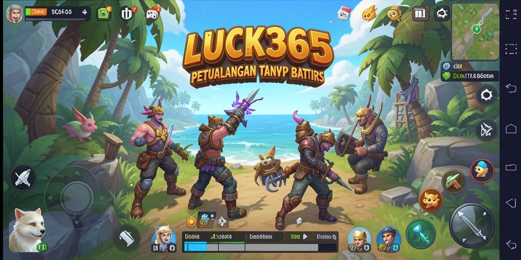 Screenshot LUCK365 menampilkan petualangan seru di dunia terbuka.