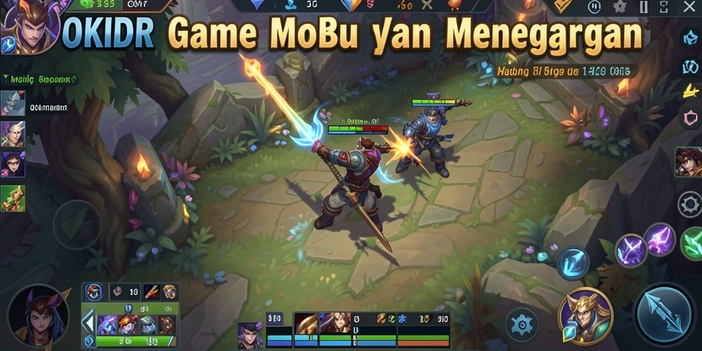 Tangkapan layar utama gameplay OKIDR dengan aksi seru dan karakter menarik.