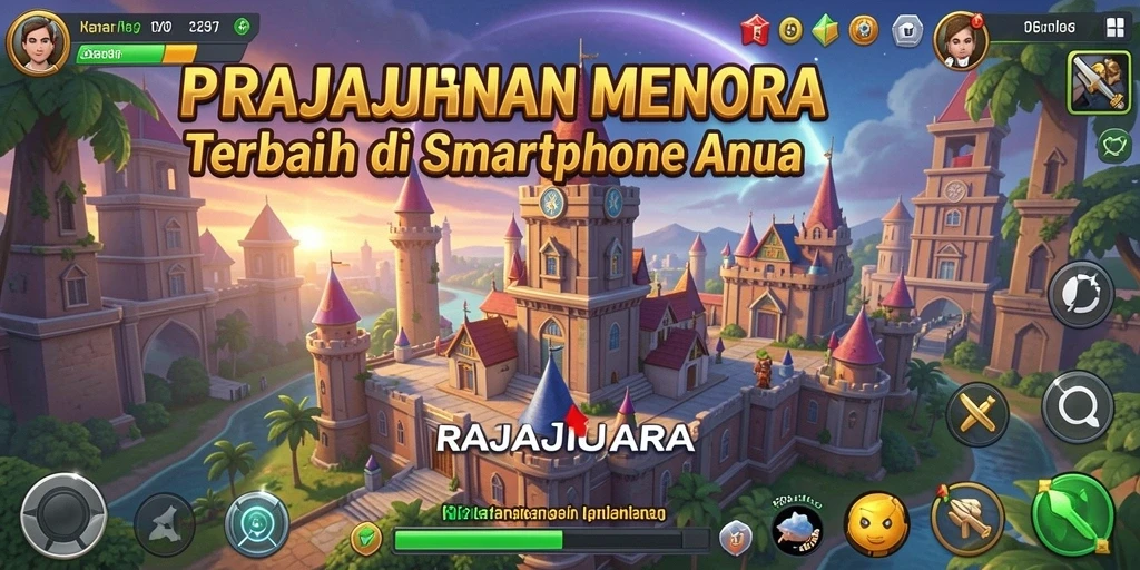 Tampilan gameplay seru RAJAJUARA dengan strategi Tower Defense yang menarik.