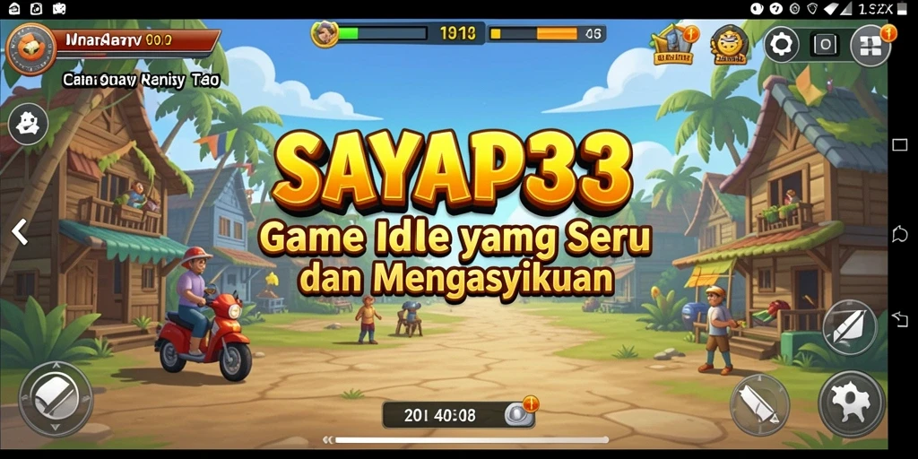 Tampilan menarik dari gameplay <strong>SAYAP33</strong>, penuh aksi karakter Idle.