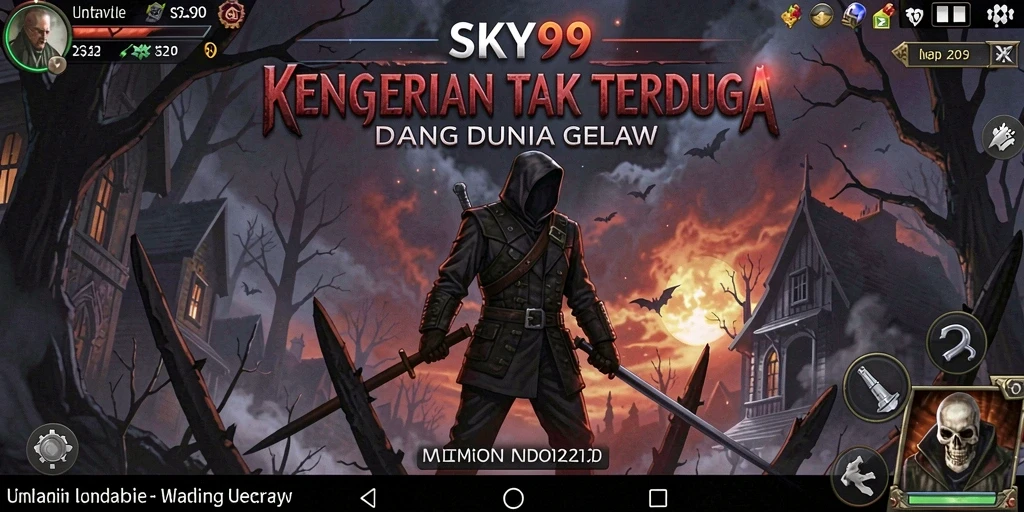 Tampilan gameplay menegangkan di dalam dunia kegelapan