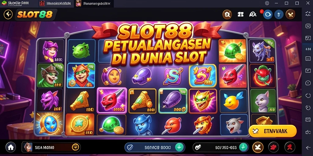 Tampilan gameplay <strong>SLOT88</strong> yang menakjubkan dengan elemen petualangan yang menarik.