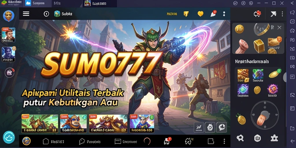 Tampilan antarmuka SUMO777 yang sederhana dan efisien untuk penggunaan sehari-hari.