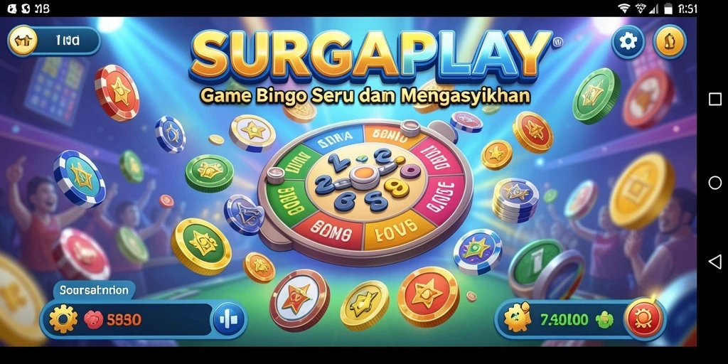 Tampilan gameplay SURGAPLAY yang menarik dan penuh aksi bingo.