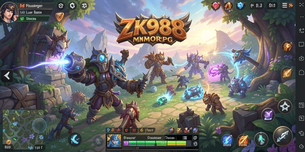 Screenshot gameplay <strong>ZK988</strong> menampilkan aksi hebat dalam petualangan MMORPG.